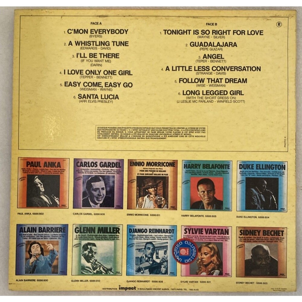 ELVIS PRESLEY Le Disque D'Or LP Vinyl French IMPACT RCA 6886 807 VG+/EX Import - Picture 3 of 5